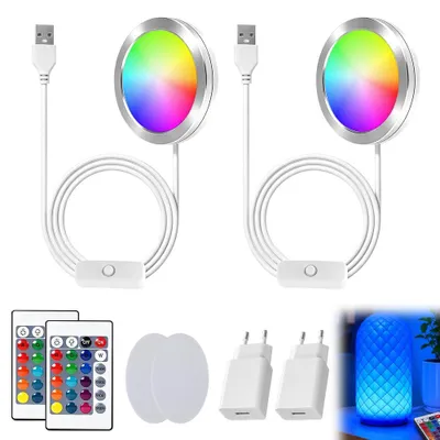 LED-Lampenset für 3D-Drucker, 2 Stück, RGB, USB, 5 V, 3 W