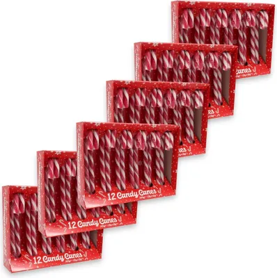Produktbild von Candy Canes Zuckerstangen einzelnt verpackt (12x12g) 144g (6er Pack)