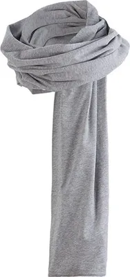 Immagine prodotto di Promodoro 3089 | Sciarpa da uomo / Single-Jersey - Colore: Grigio Sportivo (Heather) - Dimensioni: 180 x 30 cm