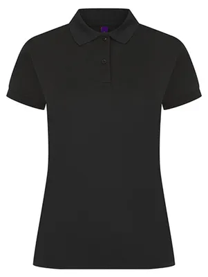Produktbild von Henbury - Poloshirt Feuchtigkeitsabweisend für Damen LT5930 (XXL) (Schwarz)