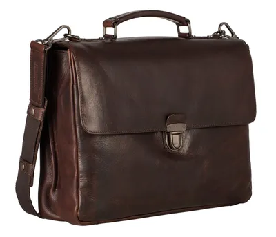 Produktbild von LEONHARD HEYDEN Aktentasche Laptoptasche mit Laptopfach Roma Briefcase 2 Compartments Brown braun