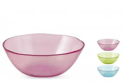 Immagine prodotto di H&H Set 3 Ciotole Jem In Vetro Colori Assortiti Cm 25