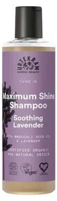 Zdjęcie produktu dla Urtekram Soothing Lavender Maximum Shine Shampoo, 250 ml, Szampon, Użytkownicy nieprofesjonalni, Kobiety, Do wszystkich włosów, Wszystkie kolory