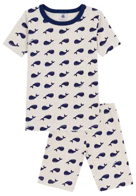 Zdjęcie produktu dla Pajama "Pe Bateau" dla dzieci, bardzo przylegająca, wykonana z bawełny, z nadrukiem