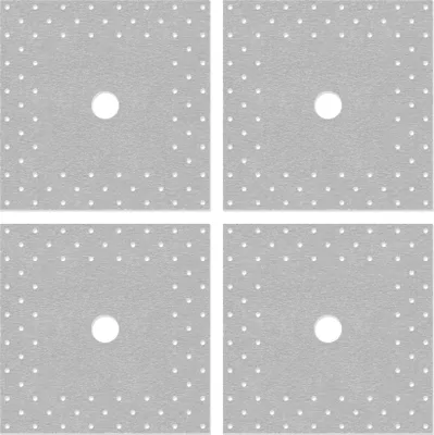 Produktbild von Isolbau Perforierte Wandmanschette P3 Grau - 4 Stück 120 mm Dichtband - Wasserdichte Manschette für Sanitär, Dusche, Bad, Fliesen, Abdichtung Dichtmanschette für Innen- & Außenbereich