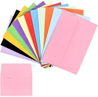 Image de Cartes d'invitation élégantes - Coffret de 12 - 12,5 x 17,5 cm - Papier coloré de 110 g/m² - Sans acide - Mariage/Anniversaire