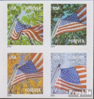 Produktbild von Briefmarken USA 2013 Mi 4969I-4972I Viererblock (kompl.Ausg.) postfrisch Flaggen