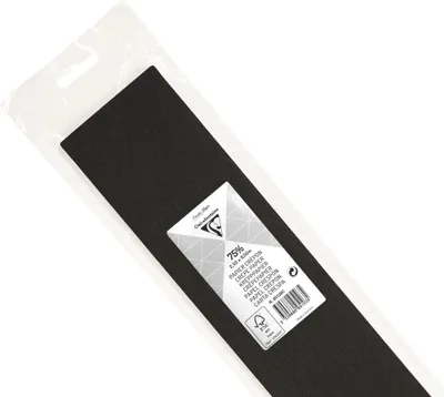 Image de Clairefontaine 10x papier crêpé 1 feuille ,50x0,50m noir 95129C