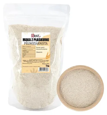 Zdjęcie produktu dla Mąka z płaskurki pełnoziarnista 1kg
