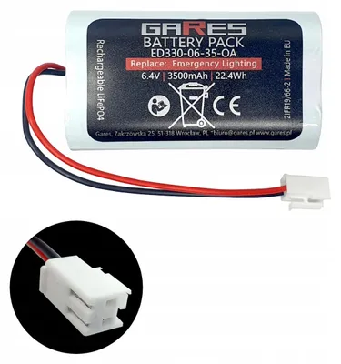 Obrázok produktu pre Gares Náhradná batéria pre LiFePO4 | 6,4V 3,5Ah | Vysokovýkonná batéria pre robotický vysávač | Kompatibilná s LiFePO4 | Prémiová kvalita