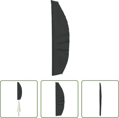 Imagen del producto de Funda protectora para sombrillas, marca Living Store, color negro, dimensiones 280x30/81/45 cm, fabricada en tejido Oxford 420D