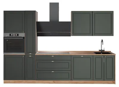 Obrázek produktu pro Kuchyňský kout Vicco Fame-Line Zelená zlatá země/Zlatý mocný dub 310 cm, PD Dub, Model 64301