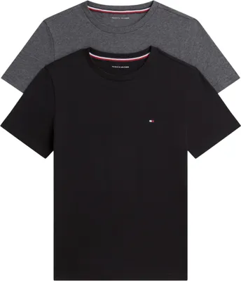 Immagine prodotto di Maglietta a maniche corte Tommy Hilfiger per ragazzi, confezione da 2, modello Ub0Ub00310, colore marrone (nero/grigio scuro)