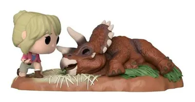Obrázok produktu pre Funko Jurský park POP! Moment Vinyl Figur Dr. Sattler s Triceratopsom Special Edition 9 cm