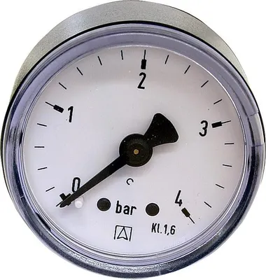 Produktbild von AFRISO Manometer axial Kunststoff hinten Messing 0-10 bar