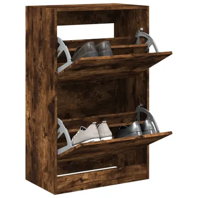 Obrázek produktu pro Botník kouřový dub 60x34x96,5 cm materiál na bázi dřeva
