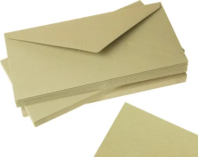 Image de Enveloppes décoratives beige en prairie Dl 10 pcs. 120g