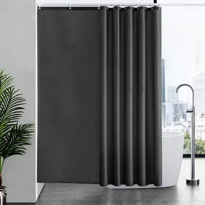 Immagine prodotto di Furlinic Tenda da doccia Extra Large 200x200cm Grigio Scuro Antibatterica Lavabile