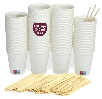 Immagine prodotto di Bicchieri monouso da 240 ml per caffè e bevande