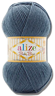 Productafbeelding van Alize 1x 100g Baby Best garen, anti-pluis, effen kleur, geschikt voor haken en breien (418)