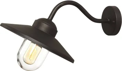 Produktbild von Elstead Klampenborg Außen-Wandleuchte E27 26cm Schwarz IP44