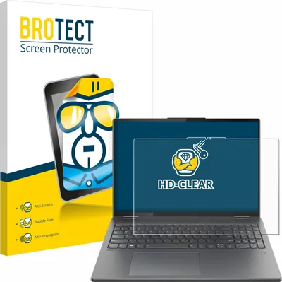 Produktbild von Für Lenovo Yoga 7i 2-in-1 Gen 9 16" Schutzfolie BROTECT Displayschutz Display Schutz Folie Klar Transparent