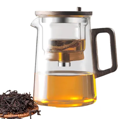 Produktbild von Teekanne aus Glas mit Teesieb für losen Tee