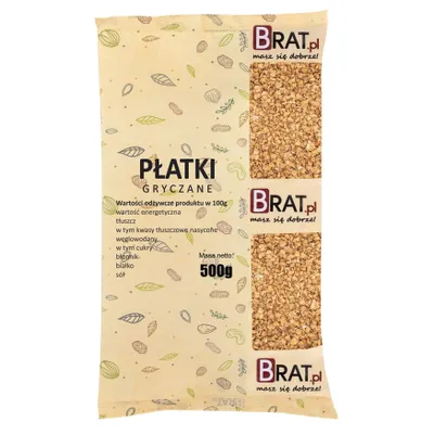 Zdjęcie produktu dla Płatki gryczane 500g Brat.pl