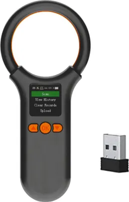 Zdjęcie produktu dla Czytnik identyfikatorów RFID EMID dla zwierząt Ręczny czytnik chipów BT + USB + 2.4G Obsługa 500 informacji Funkcja przechowywania 1,44-calowy ekran TFT LCD FDX-B ISO11784/85 Czytnik weryfikacji chipów dla psów i kotów