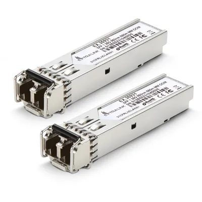 Obrázek produktu pro Extralink SFP 1,25G 2er-Pack Moduł SFP, 1,25Gbps, LC/UPC, 850nm, 550m, Multi-Mode, DOM
