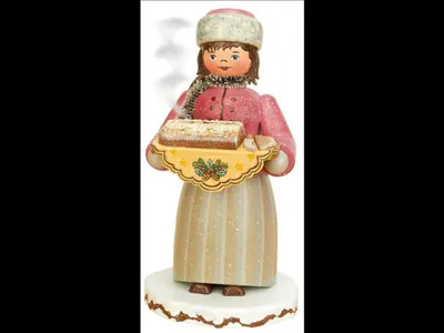 Produktbild von Hubrig Räuchermann / Räucherfrau Stollenmädchen