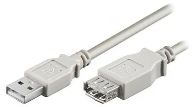 Image de Câble d'extension USB (2.0), USB A M - USB A F, 5m, gris