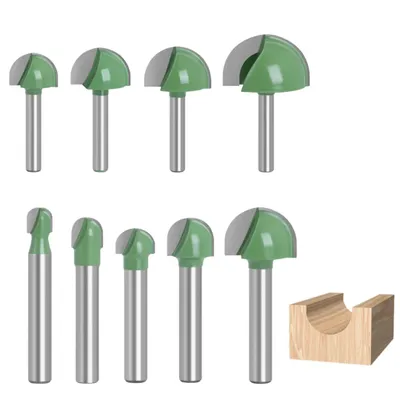 Produktbild von Hohlkehlfräser Ø16 mm 1 Stück HM Hartmetall Kugelfräser Nutenfräser Schaft Ø6 mm Oberfräse RACEL