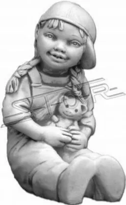 Produktbild von Mädchen 34cm Figur Statue Figuren Skulptur Statuen Garten Dekoration  S101078