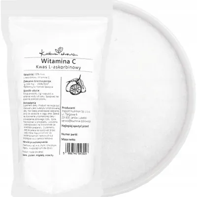 Produktbild von Vitamin C (L-Ascorbinsäure) 1 kg - Nahrungsergänzung - Pulver, 1000 mg Portion