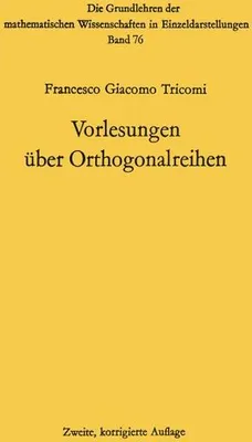 Produktbild von Vorlesungen über Orthogonalreihen