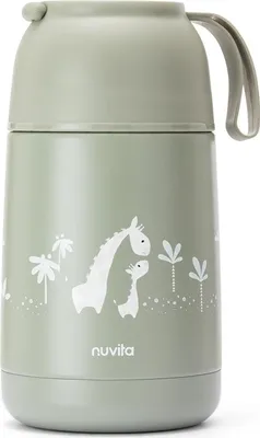 Obrázok produktu pre Termoska so silikónovým držiakom 620 ml, šalviovo zelená