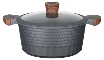 Produktbild von Resto Kitchenware Capella, 4,6 l, Rund, Schwarz, Holz, Aluminium, Schwarz, Holz, Aluminium, Holz