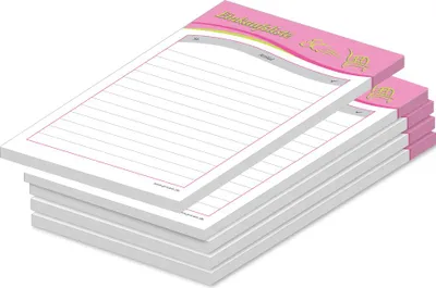 Produktbild von PRICARO Einkaufsliste "Speed", magnetisch, rosa, A6, 50 Blatt, 5 Stück