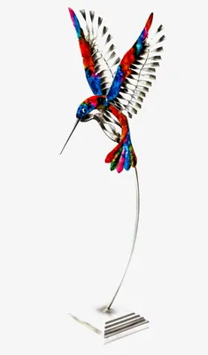 Produktbild von Deko Kolibri auf Ständer Fuß Metall Vogel Garten Figur Skulptur Objekt Ziervogel