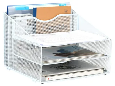 Immagine prodotto di Organizzatore da scrivania a 3 scomparti per documenti A4