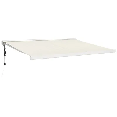 Produktbild von vidaXL Markise Einziehbar Creme 4x3 m Stoff und Aluminium