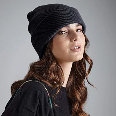 Weiche und warme Beanie-Mütze für Damen und Herren - Fein gestrickte Unisex-Wintermütze
