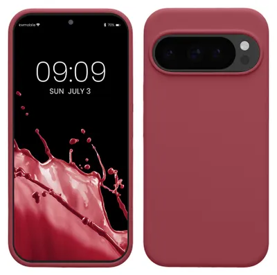Produktbild von kwmobile Handyhülle für Google Pixel 10 / Pixel 10 Pro Hülle - Case Silikon - Kabelloses Laden - Schutzhülle Cover in Dark Rose