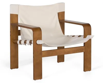 Zdjęcie produktu dla Fotel Salor z drewna kauczukowca, 75 cm x 76 cm x 63 cm, Giner y Colomer