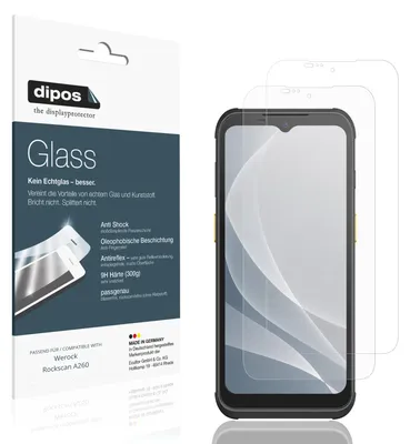 Image de 2x Protection écran pour Werock Rockscan A260 mat Verre souple Film Protecteur 9H dipos
