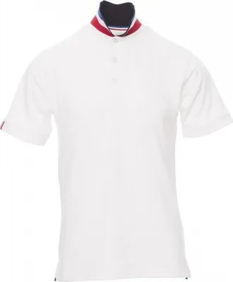 Produktbild von Herren Poloshirt "NATION" - Payper Weiss/Frankreich XXL