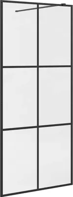 Image de vidaXL Paroi de douche pour passage piétonnier avec verre ESG transparent 90x195 cm