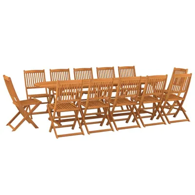 Produktbild von vidaXL 13-tlg. Garten-Essgruppe 280x90x75 cm Massivholz Akazie