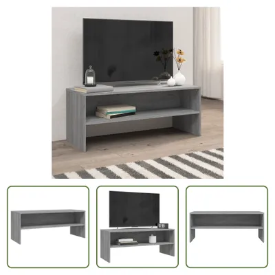 Produktbild von The Living Store TV-Schrank Grau Sonoma 100x40x40 cm Holzwerkstoff